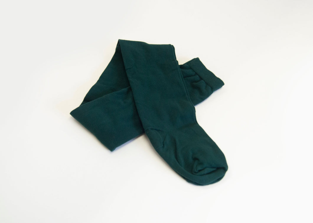 Tights - Green Cotton - Adult Sizes